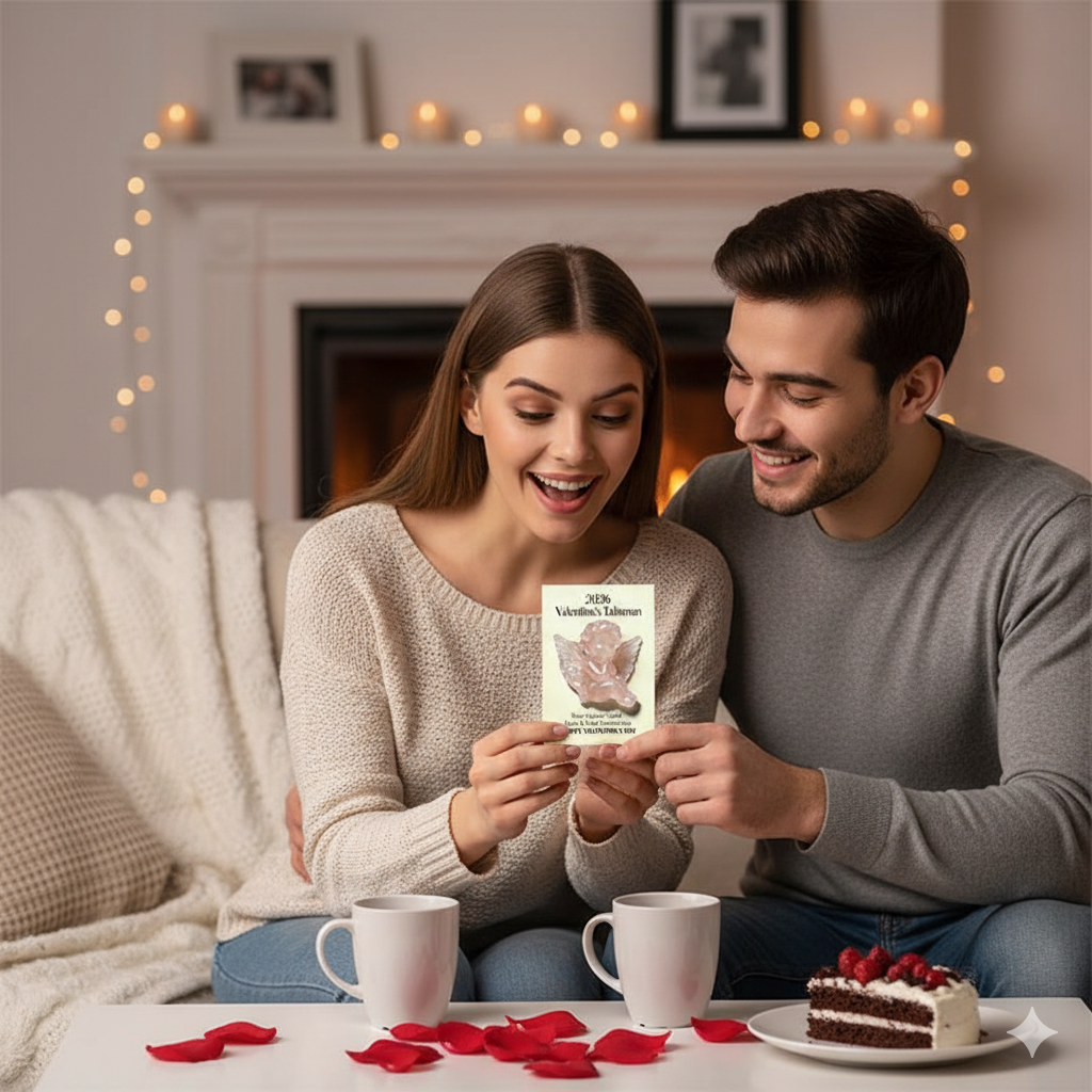 💘2026 Valentine's Hot Sale: Rose Quartz Cupid Pocket Gift