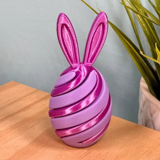 🔥Last Day 49% OFF - 🐰3D Printed Easter Egg Fidget Toy🐣 | Bunny Swirl Easter Basket💐