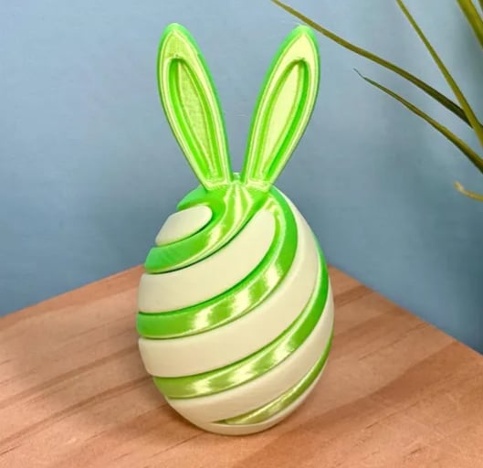 🔥Last Day 49% OFF - 🐰3D Printed Easter Egg Fidget Toy🐣 | Bunny Swirl Easter Basket💐