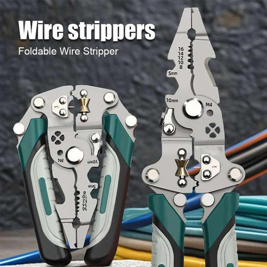 🔥Last Day Sale - 49% OFF💕-18 in 1 Foldable Multi-function Wire Stripper
