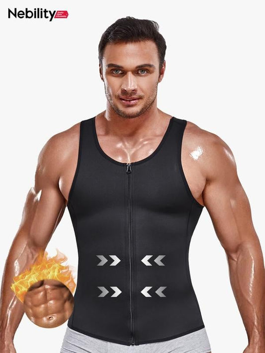 Men's zipper Waist Trainer Trimmer vest💋