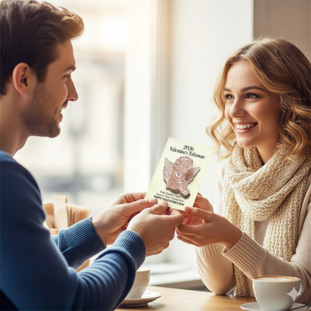 💘2026 Valentine's Hot Sale: Rose Quartz Cupid Pocket Gift