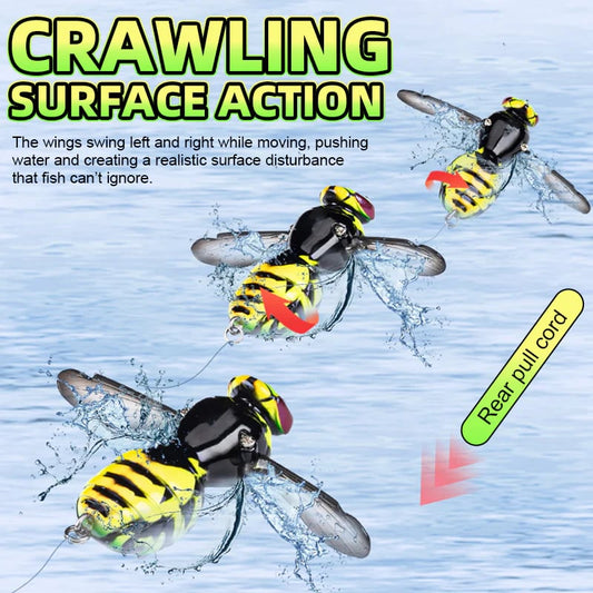 🐝🎣Surface-Crawling Wasp Replica Lure for Fishing