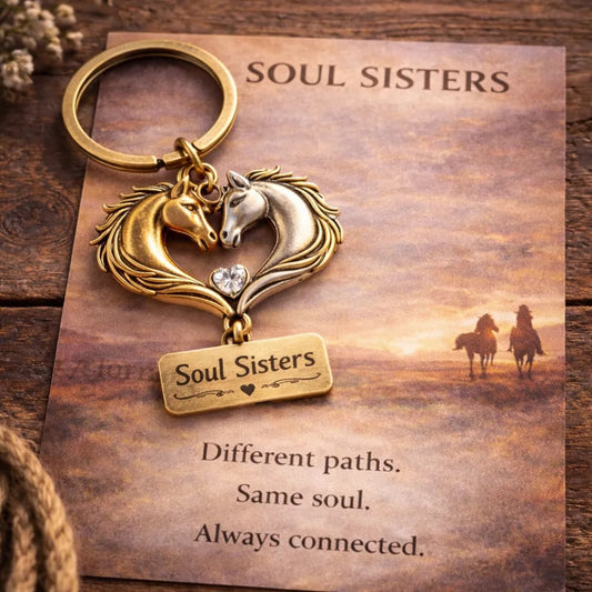 🔥Last Day 49% OFF - 🐎💞Heartfelt Sisterhood – Horse Charm for Unbreakable Bonds