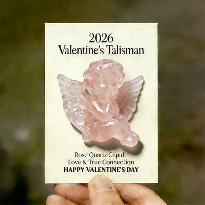 💘2026 Valentine's Hot Sale: Rose Quartz Cupid Pocket Gift