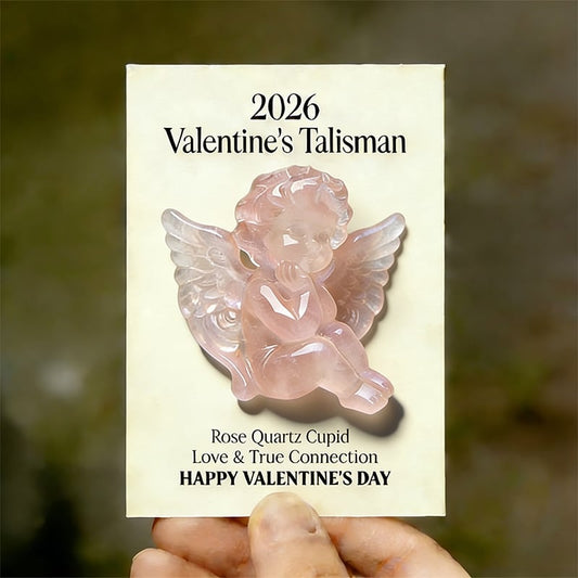 💘2026 Valentine's Hot Sale: Rose Quartz Cupid Pocket Gift