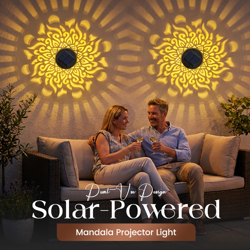 ☀️NUOVI ARRIVI 2026 - SCONTO DEL 50%☀️Luce proiettore Mandala a energia solare