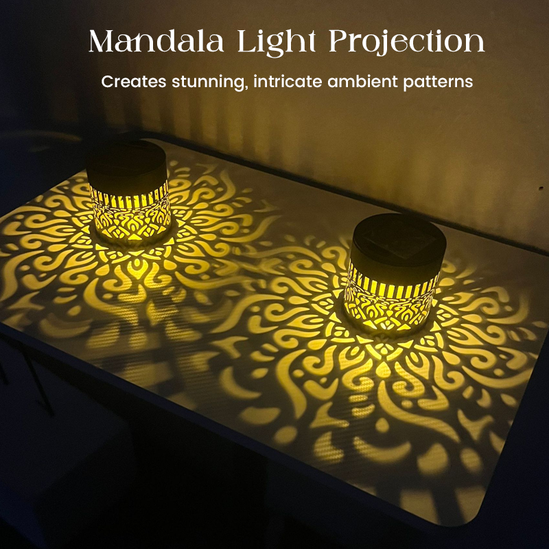 ☀️NUOVI ARRIVI 2026 - SCONTO DEL 50%☀️Luce proiettore Mandala a energia solare
